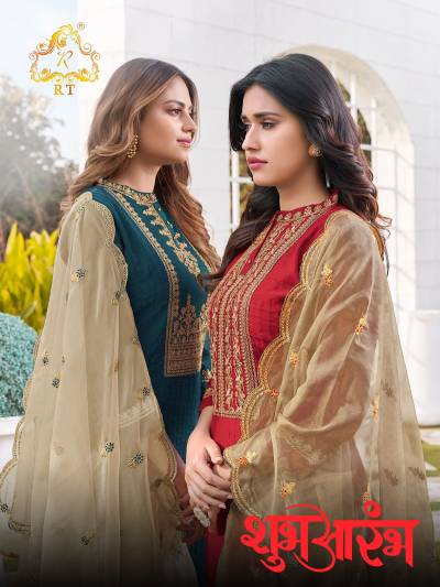 Shubharambh By Rijiya Trends Embroidery Readymade Suit Collection